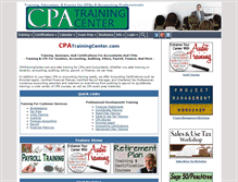 Tablet Screenshot of cpatrainingcenter.com